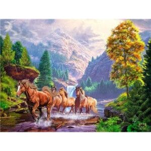 Horses in the River