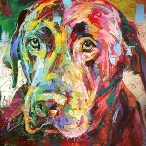 Abstract Labrador Dog