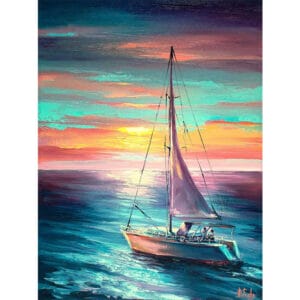 Sailing Abstract Art