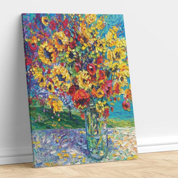 Abstract Flowers Art