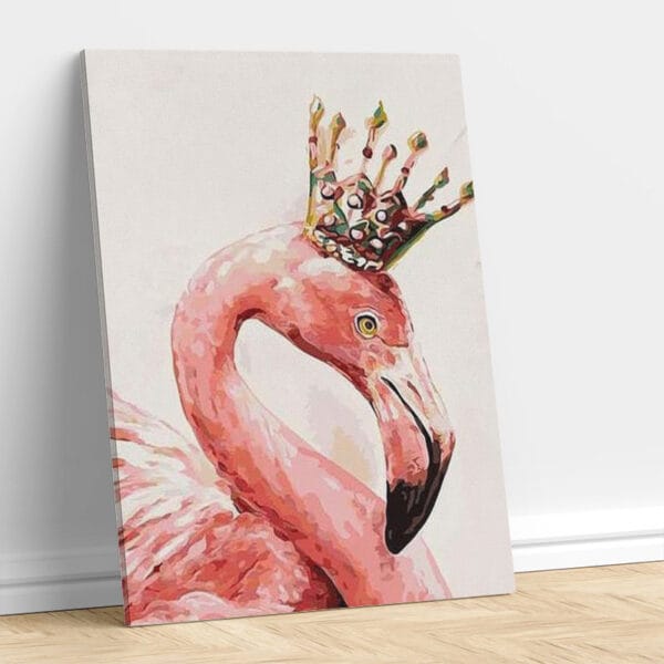 Flamingo with Crown