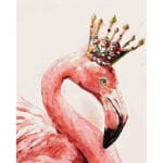 Flamingo with Crown