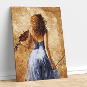 Girl Holding Violin