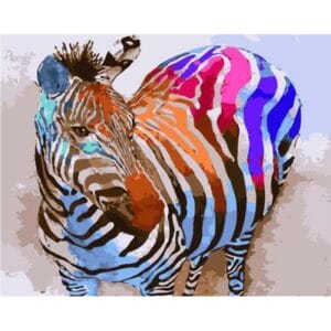 Multi Colored Zebra