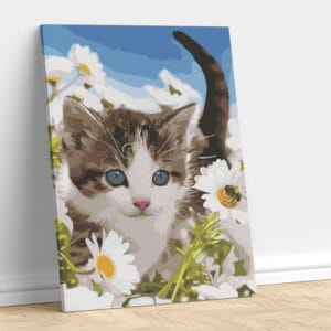 Cat in Flowers