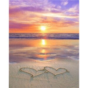 Sand Art Heart