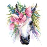 Unicorn And Flower