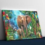 Cute little Elephant Roaming in Jungle