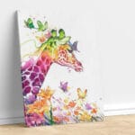 giraffe And Butterflies