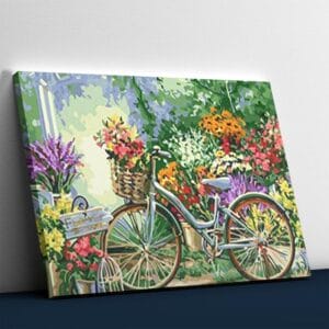 Flower Garden and Bicycle