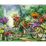 Flower Garden and Bicycle