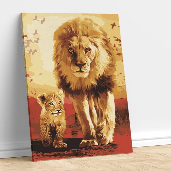 lion with cub