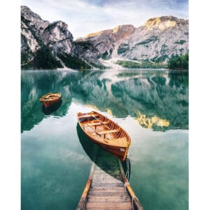 Boat in Middle of River