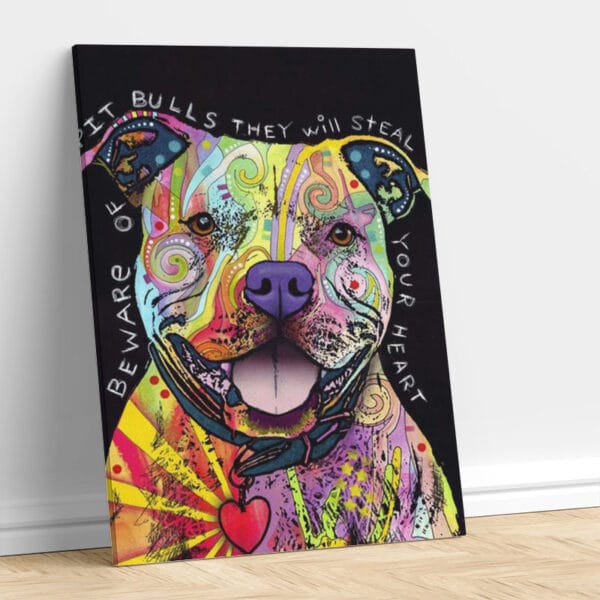 Abstract Dog with Colors