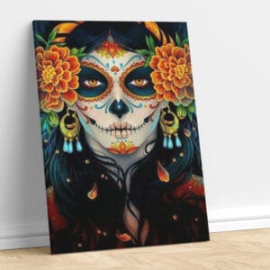 Day of The Dead Abstract Art