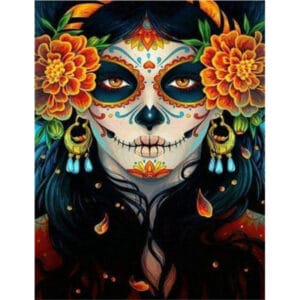 Day of The Dead Abstract Art