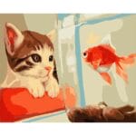 Best Friends - Fish and Cat