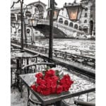 Beautiful Red Rose on Table