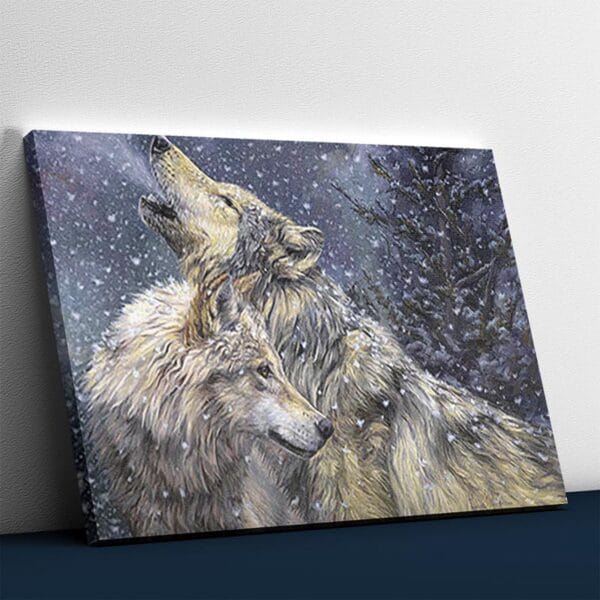 Wolves in Snowfall