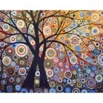 Abstract Tree Painting