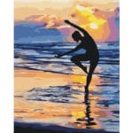 Dancing Girl on Beach