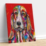 Abstract Colorful Dog