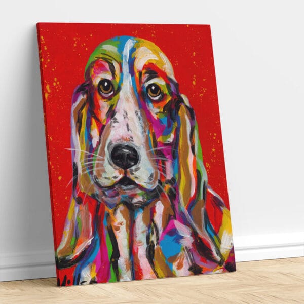 Abstract Colorful Dog