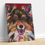 Abstract Dog with Color