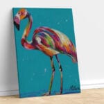 Abstract Greater flamingo