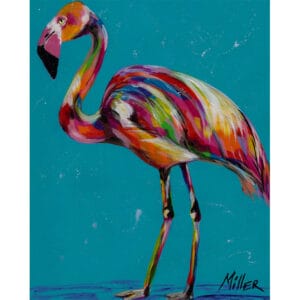 Abstract Greater flamingo