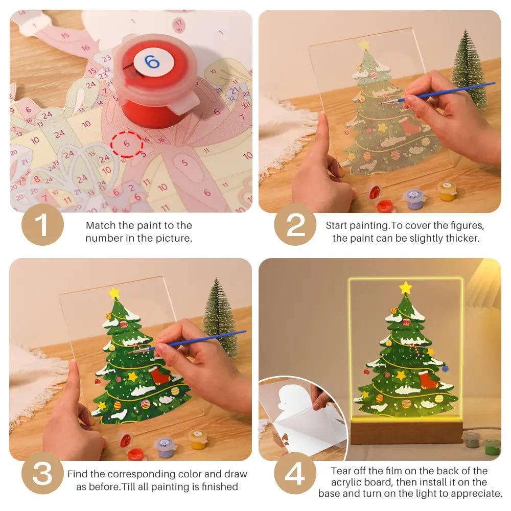 The Christmas Tree - LED Paint by Numbers