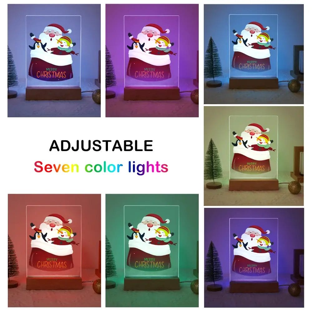 Santa and Snowman - LED Paint by Numbers 4 - Paint by Numbers Santa and Snowman - LED Paint by Numbers