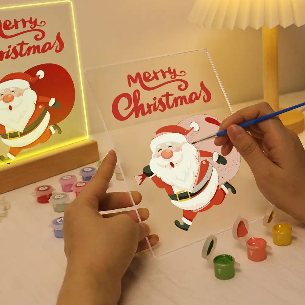 Santa with Gifts - LED Paint by Numbers 1 - Paint by Numbers 023 9 - Paint by Numbers