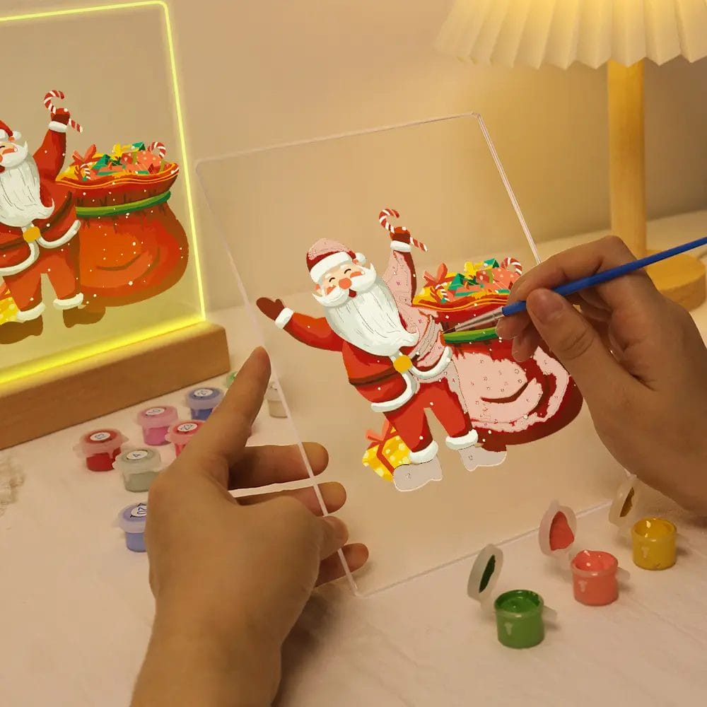 Santa with the Gifts - LED Paint By Numbers 1 - Paint by Numbers 024 9 - Paint by Numbers