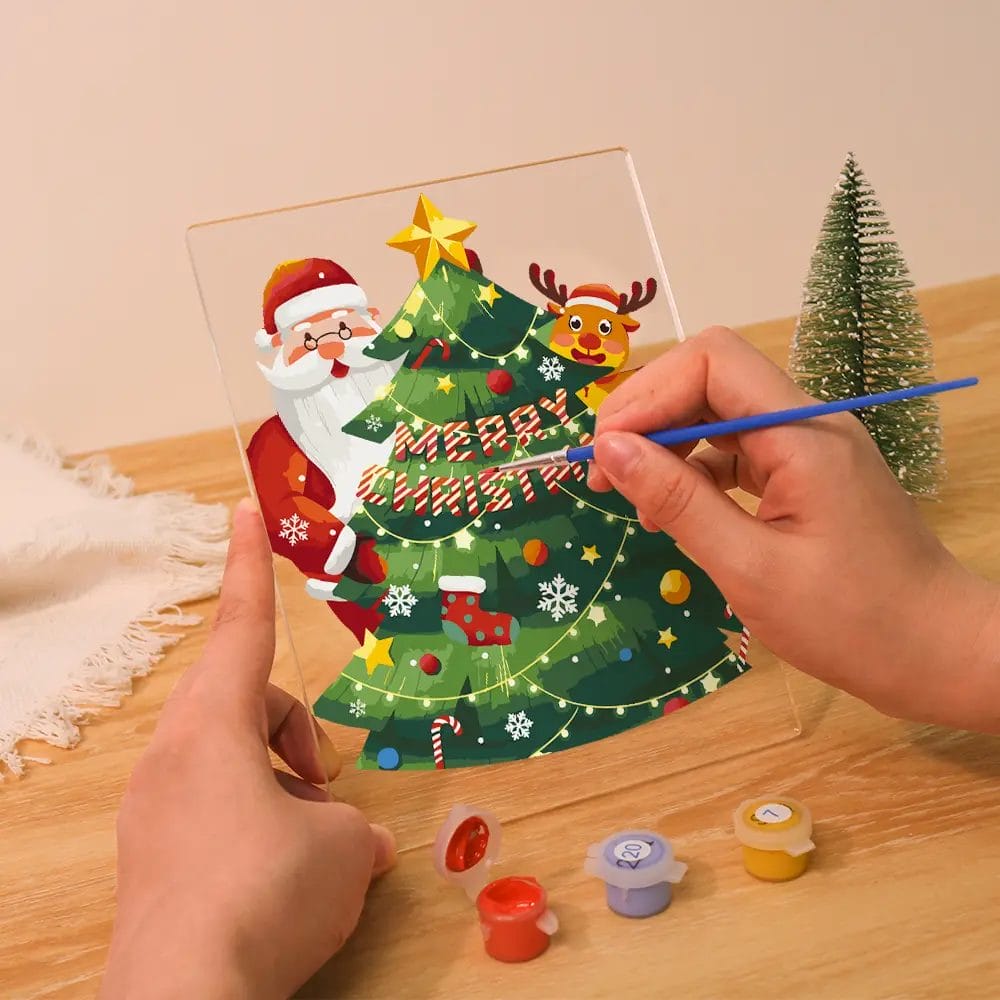 Merry Christmas Santa - LED Paint by Numbers 1 - Paint by Numbers Merry Christmas Santa - LED Paint by Numbers