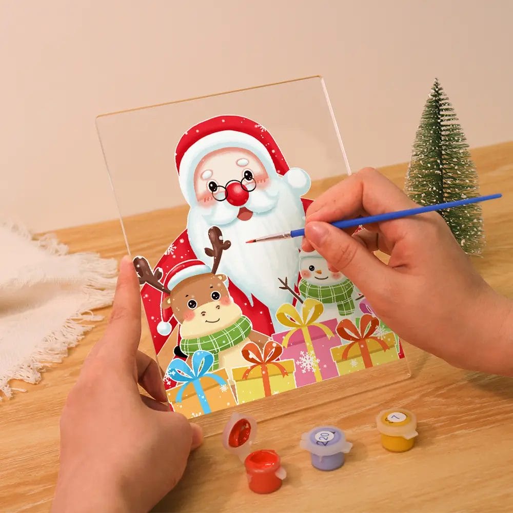 The Santa - Christmas LED Paint by Number 1 - Paint by Numbers The Santa - Christmas LED Paint by Number