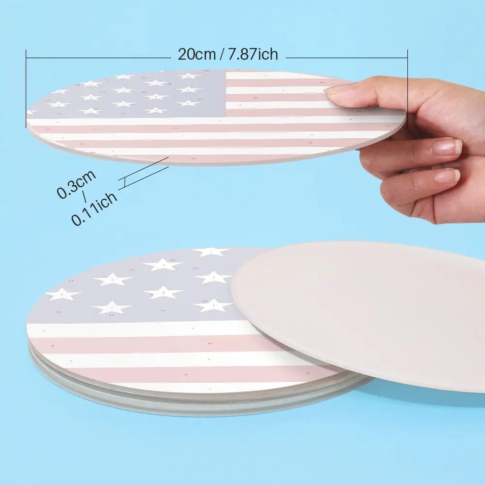 Great American Flag Placemats (6 Pieces) - Paint by number
