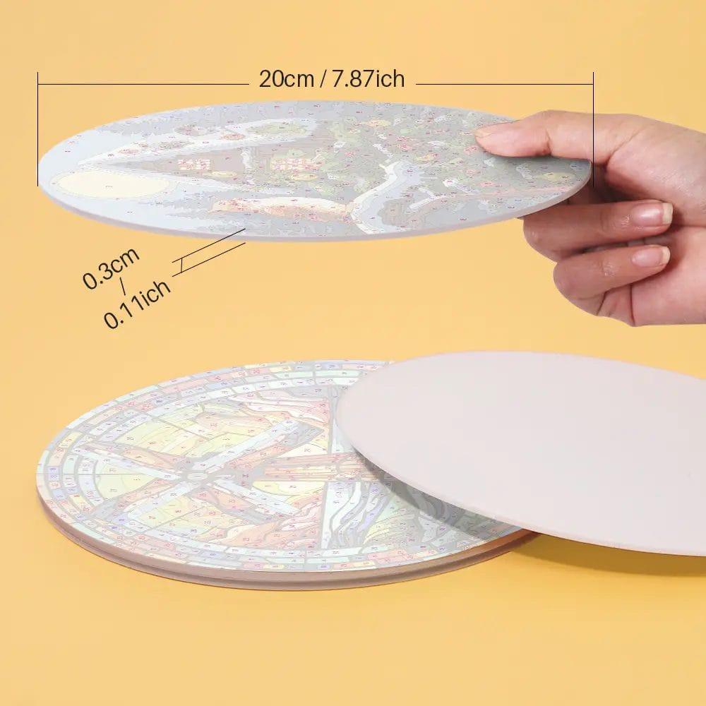 The Nature Placemats (4 Pieces) Paint by number 3 - Paint by Numbers The Nature Placemats (4 Pieces) Paint by number