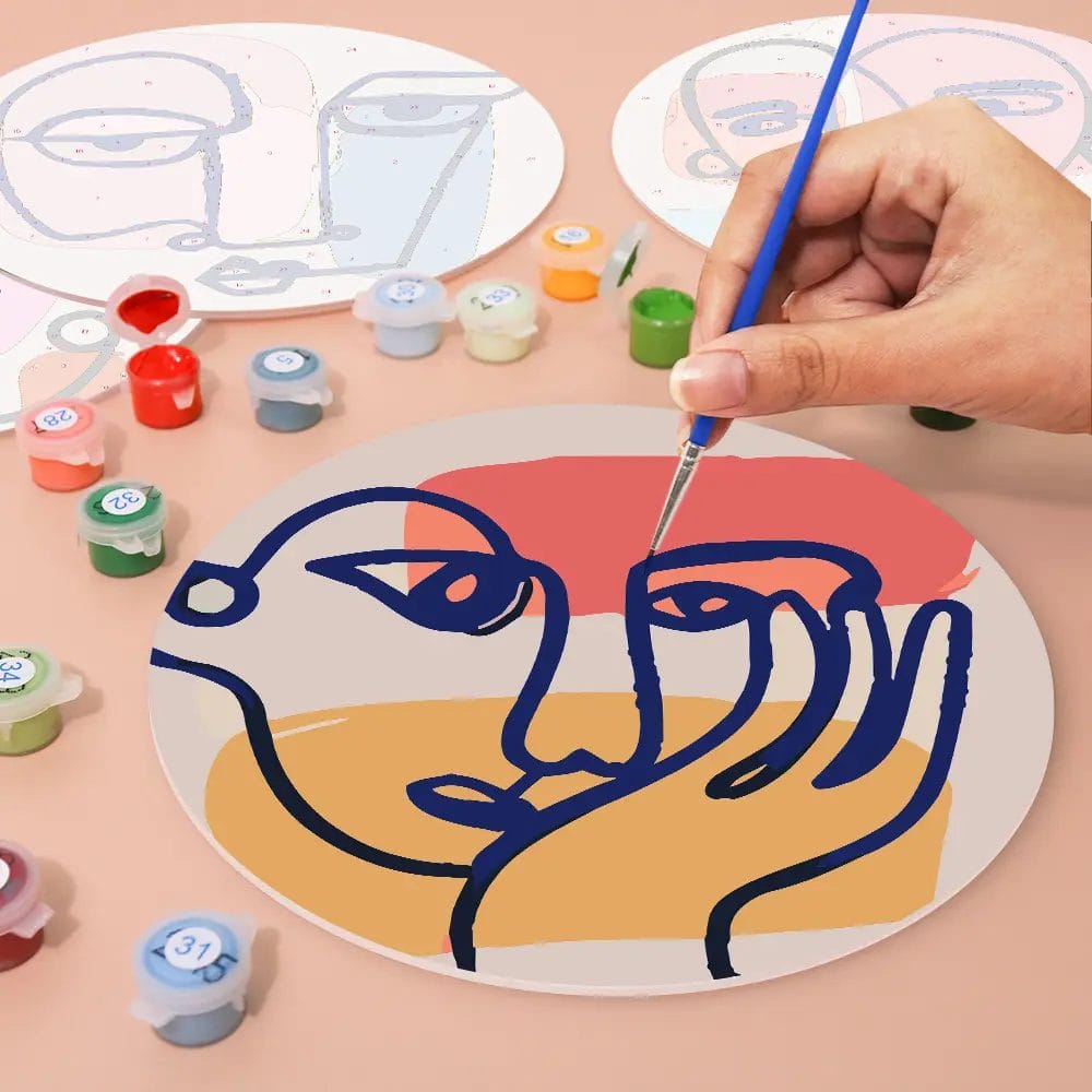 Minimalist Art Placemats (6 Pieces) - Paint by Numbers