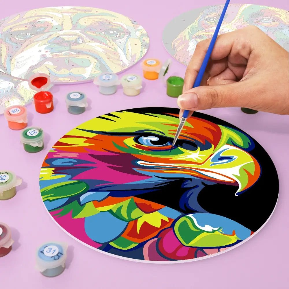 Colorful Animals Placemats - Paint by Numbers 2 - Paint by Numbers Colorful Animals Placemats - Paint by Numbers