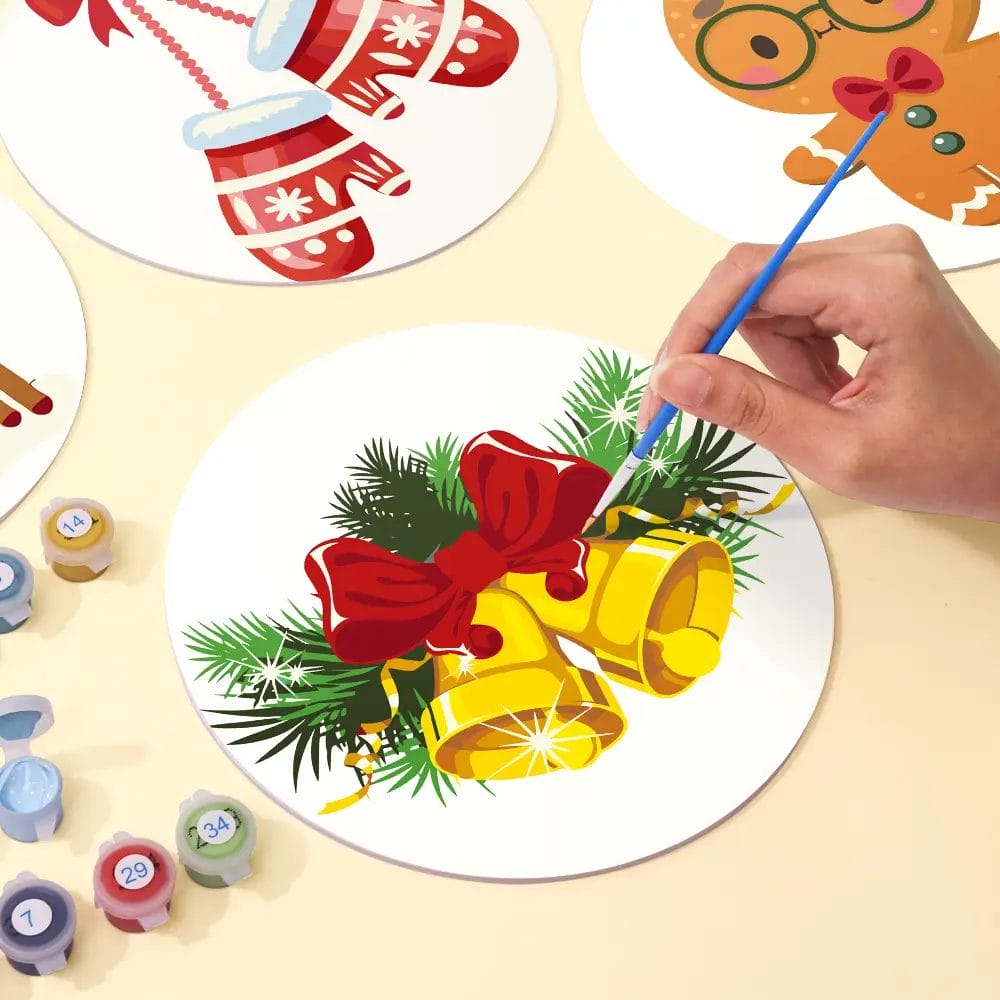 Ringing Bells Christmas Placemats - Paint by numbers
