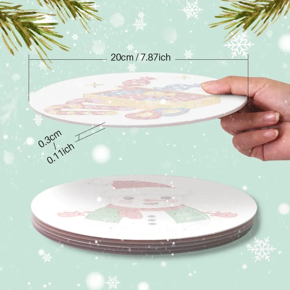 The Snowman Christmas Placemat - Paint by Numbers 3 - Paint by Numbers The Snowman Christmas Placemat - Paint by Numbers