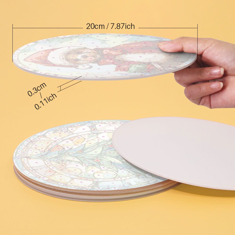 Christmas Placemats (6 Pieces) - Paint by numbers