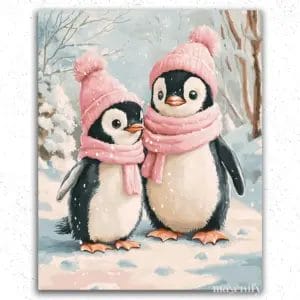 Penguins in Winter