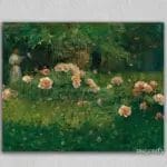 Girl in Flower Garden