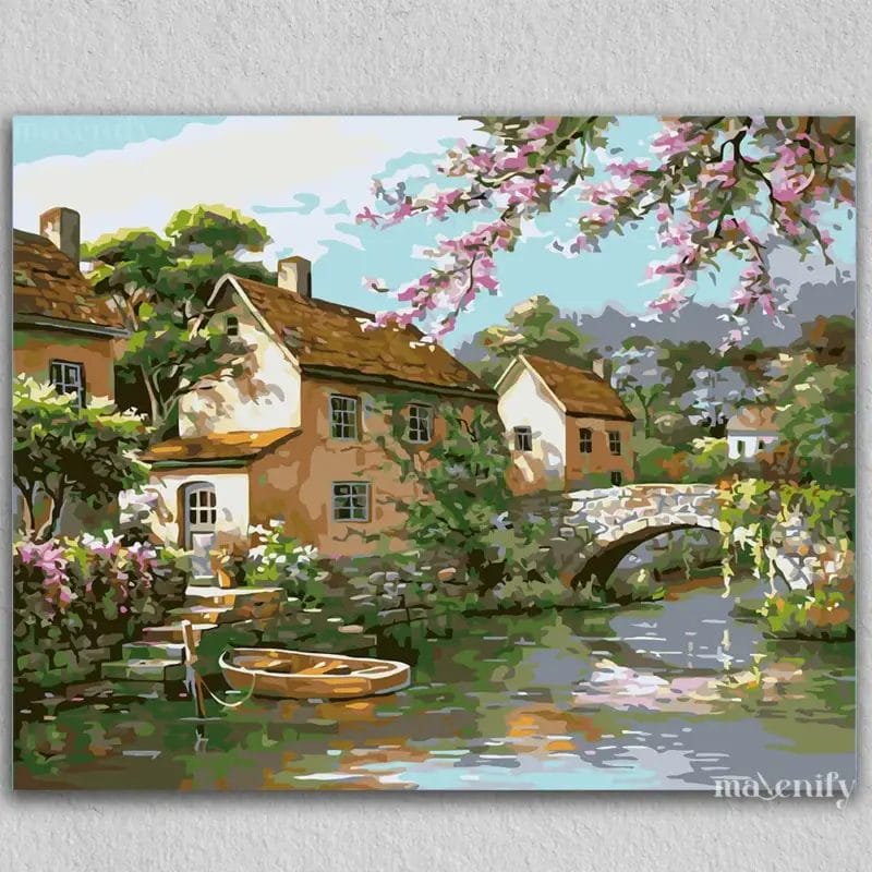 River and House
