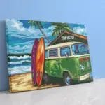 Vintage Van and Sea