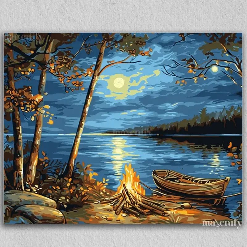 Boat and Moonlight