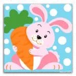Cute Rabbit and Carrot