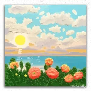 Cloudy Weather and Flowers